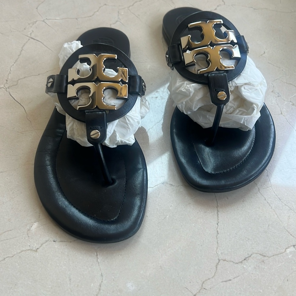Tory Burch Metal Miller Soft Leather Sandals
